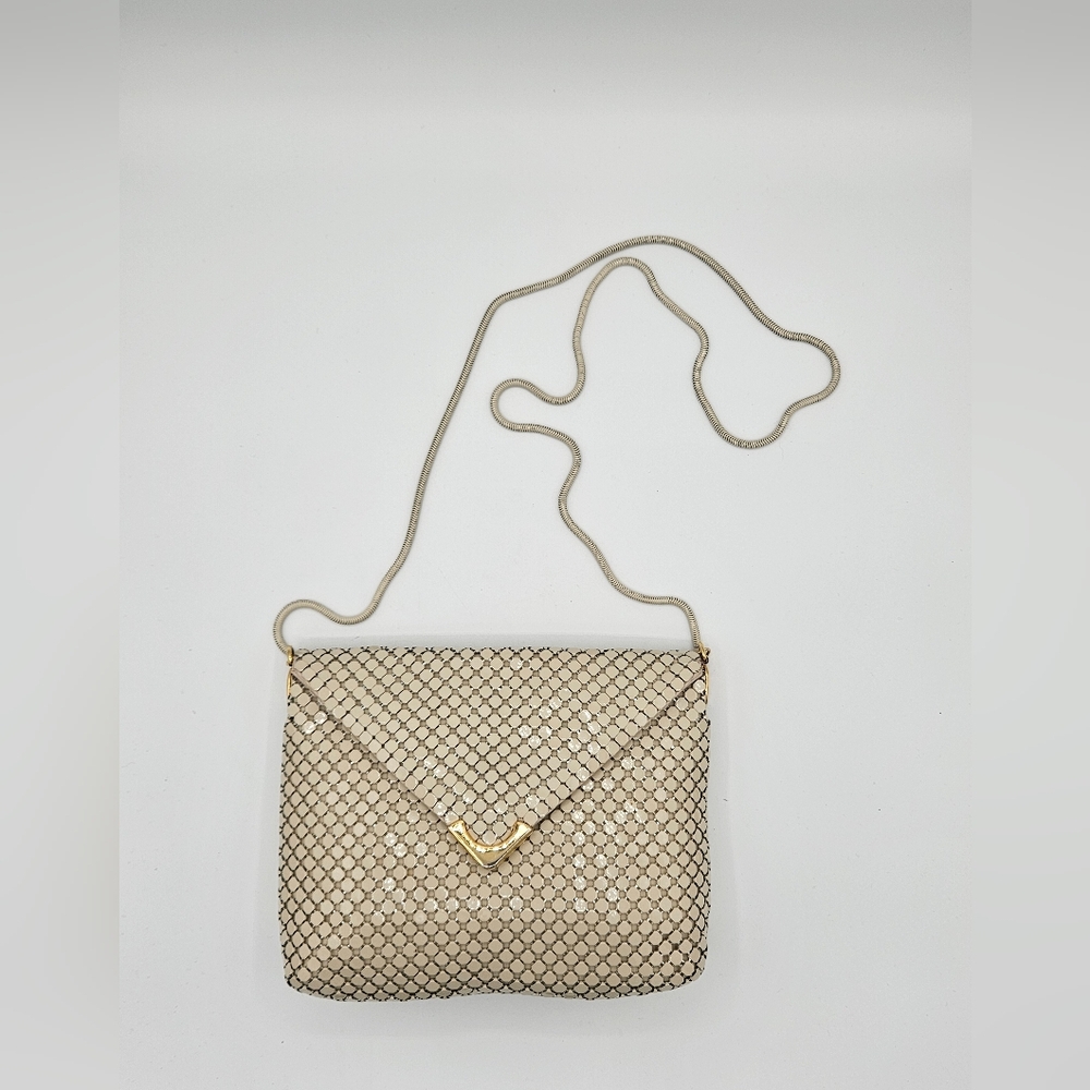 Vintage Metal Mesh Handbag with Chain Handle